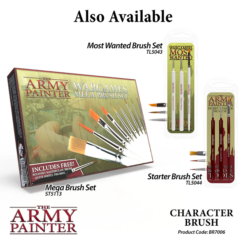 The Army Painter: Wargamer Brush – Character (BR7006P)