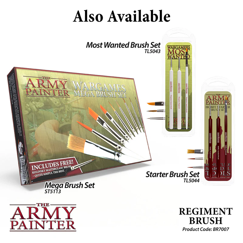 The Army Painter: Wargamer Brush – Regiment (BR7007P)