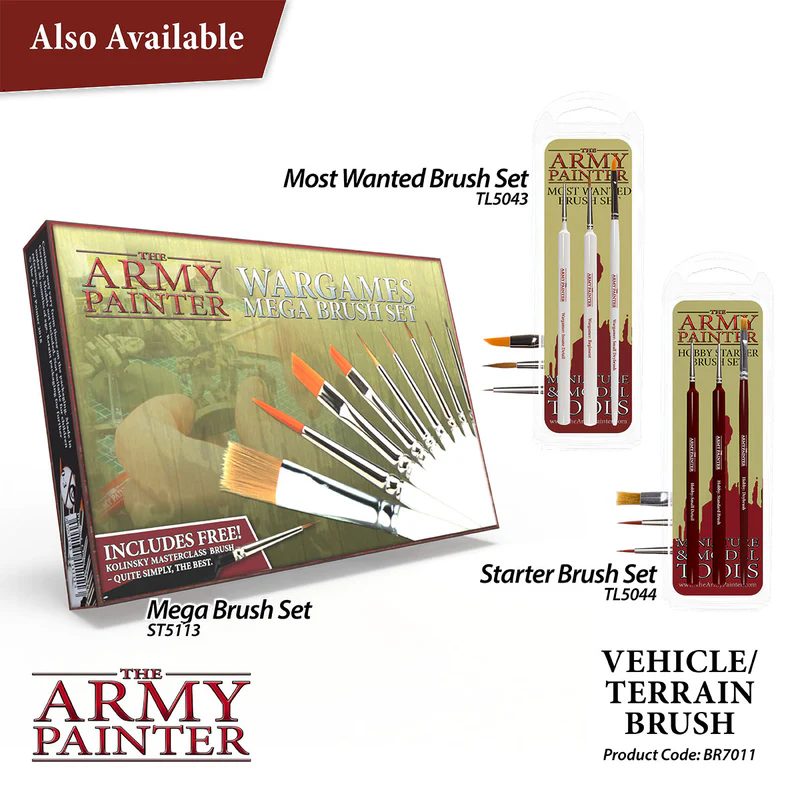 The Army Painter: Wargamer Brush – Vehicle / Scenery (BR7011P)