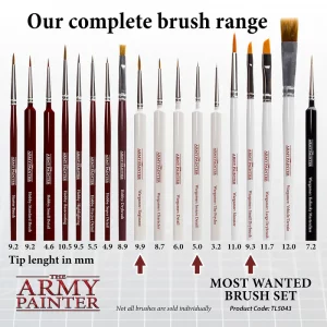 The Army Painter: Wargamer Brush – Most Wanted Brush Set