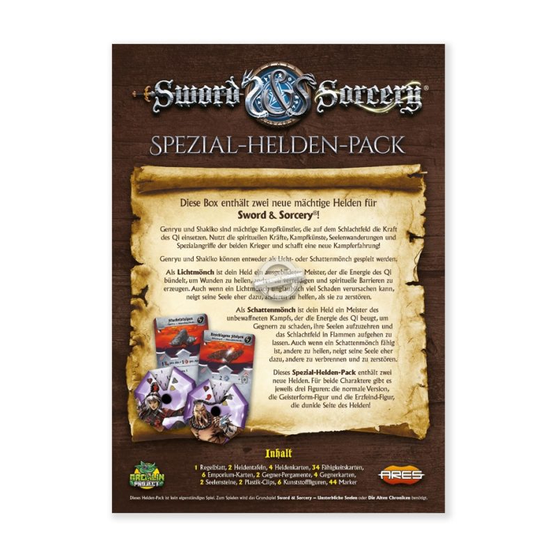 Ares Games: Sword & Sorcery – Die Alten Chroniken – Genryu/Shakiko Spezial-Helden-Pack Erweiterung (Deutsch)