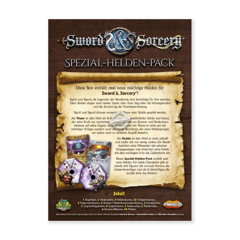 Ares Games: Sword & Sorcery – Die Alten Chroniken – Sigrid/Sigurd Spezial-Helden-Pack Erweiterung (Deutsch)