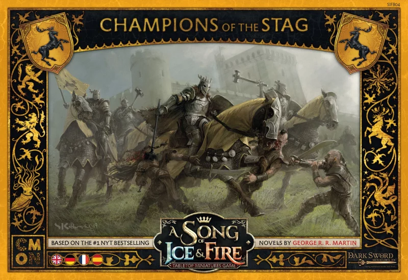 Cool Mini Or Not: A Song of Ice & Fire – Haus Baratheon – Baratheon Champions of the Stag (DE) (CMND0142)