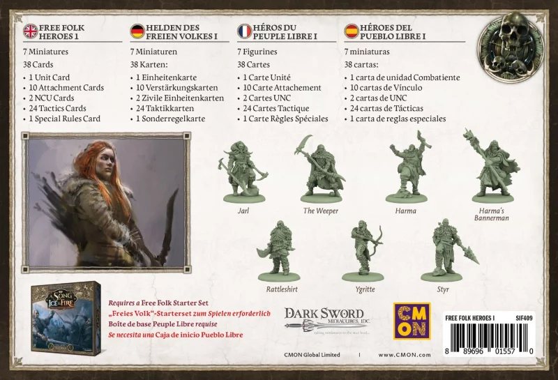 Cool Mini Or Not: A Song of Ice & Fire – Free Folk Heroes 1 (DE) (CMND0260)