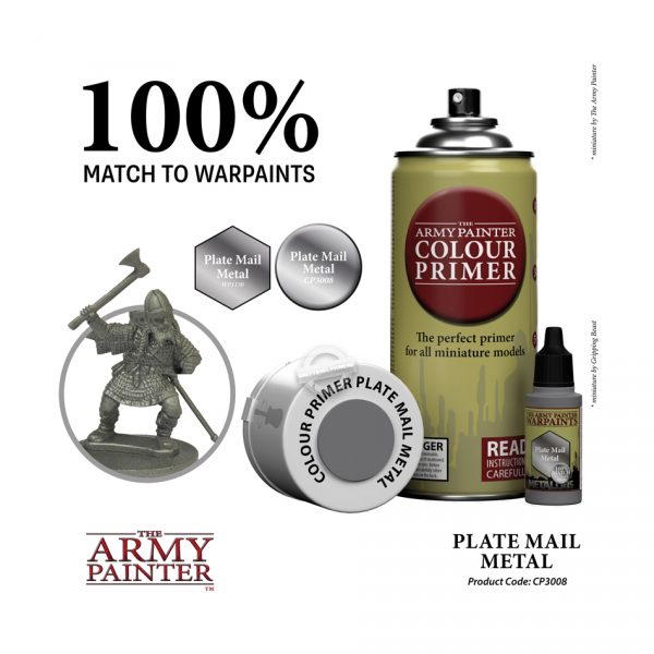 The Army Painter: Color Primer – Grundierung – Plate Mail Metal 400 ml