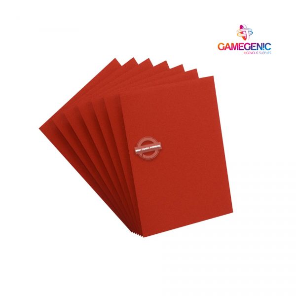 Gamegenic: Matte PRIME Sleeves Red (100) - 66 mm x 91 mm