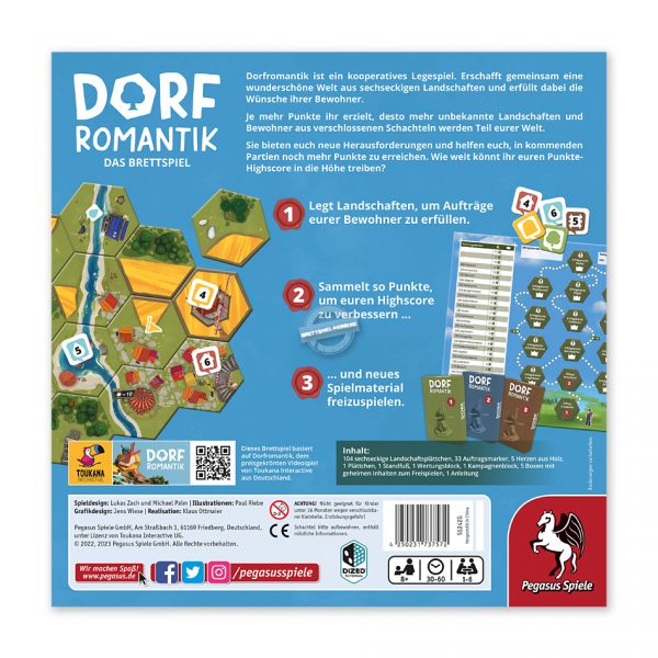Pegasus Spiele: Dorfromantik - Das Brettspiel *Fachhandels-exklusiv Ausgabe* (Deutsch)