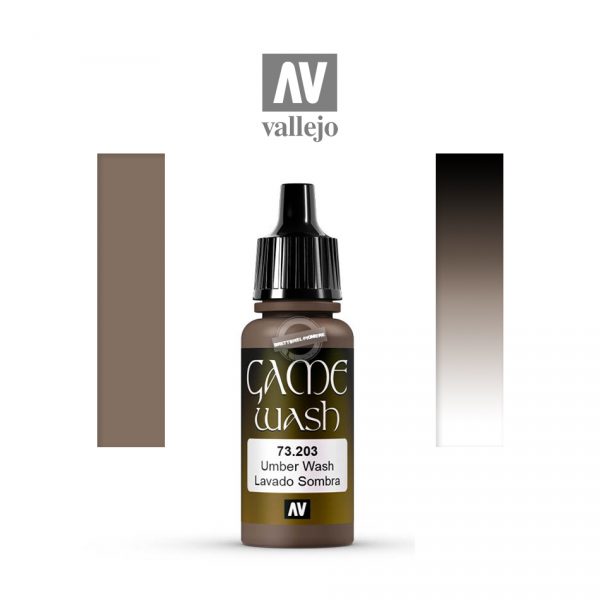Acrylicos Vallejo: Game Color Ink / Washes – Umber Wash – 18 ml (VA73203)