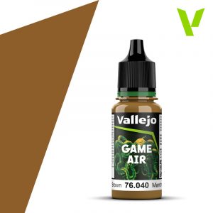 Acrylicos Vallejo: Leather Brown 18ml - Game Air (VA76040)