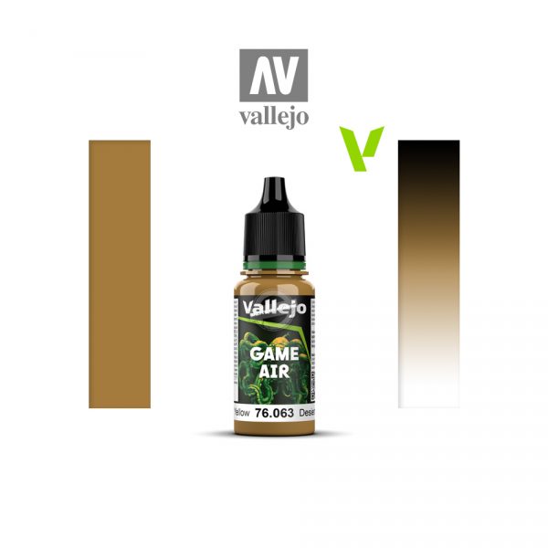 Acrylicos Vallejo: Desert Yellow 18ml - Game Air (VA76063)