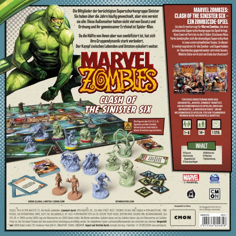 Cool Mini or Not: Marvel Zombies – Clash of the Sinister Six – Erweiterung (Deutsch) (CMND1250)