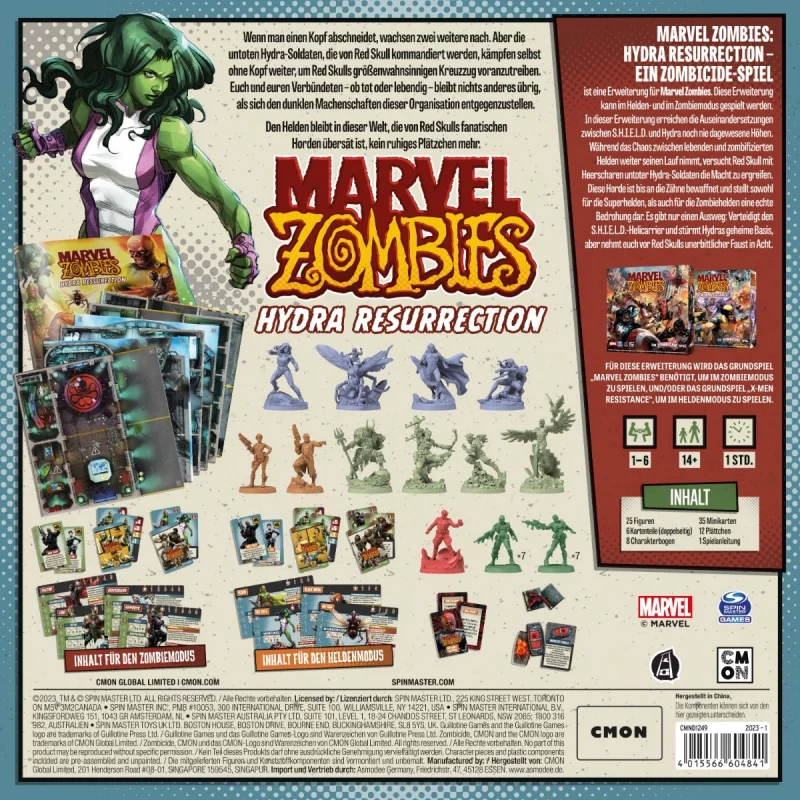 Cool Mini or Not: Marvel Zombies – Hydra Resurrection – Erweiterung (Deutsch) (CMND1249)