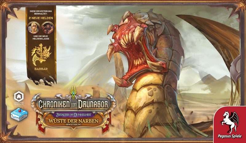 Pegasus Spiele & Frosted Games: Chroniken von Drunagor – Die Wüste der Narben Erweiterung (Deutsch) (57342G)