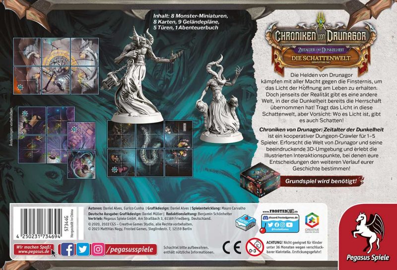 Pegasus Spiele & Frosted Games: Chroniken von Drunagor – Die Schattenwelt Erweiterung (Deutsch) (57344G)