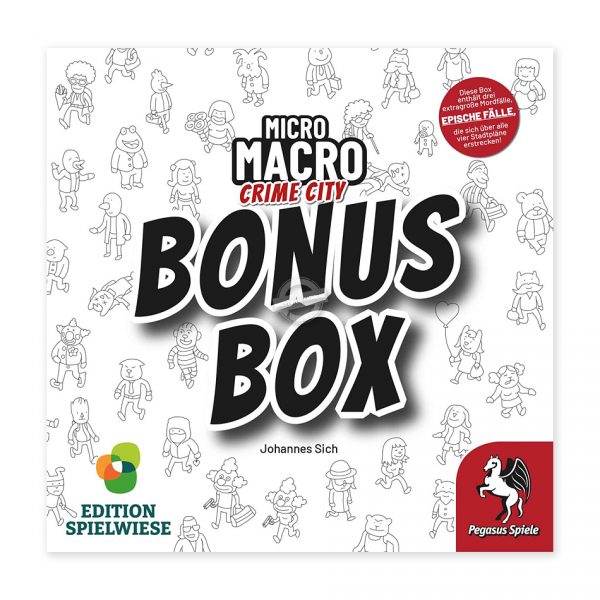 Pegasus Spiele: MicroMacro – Crime City – Bonus Box - Edition Spielwiese (Deutsch)