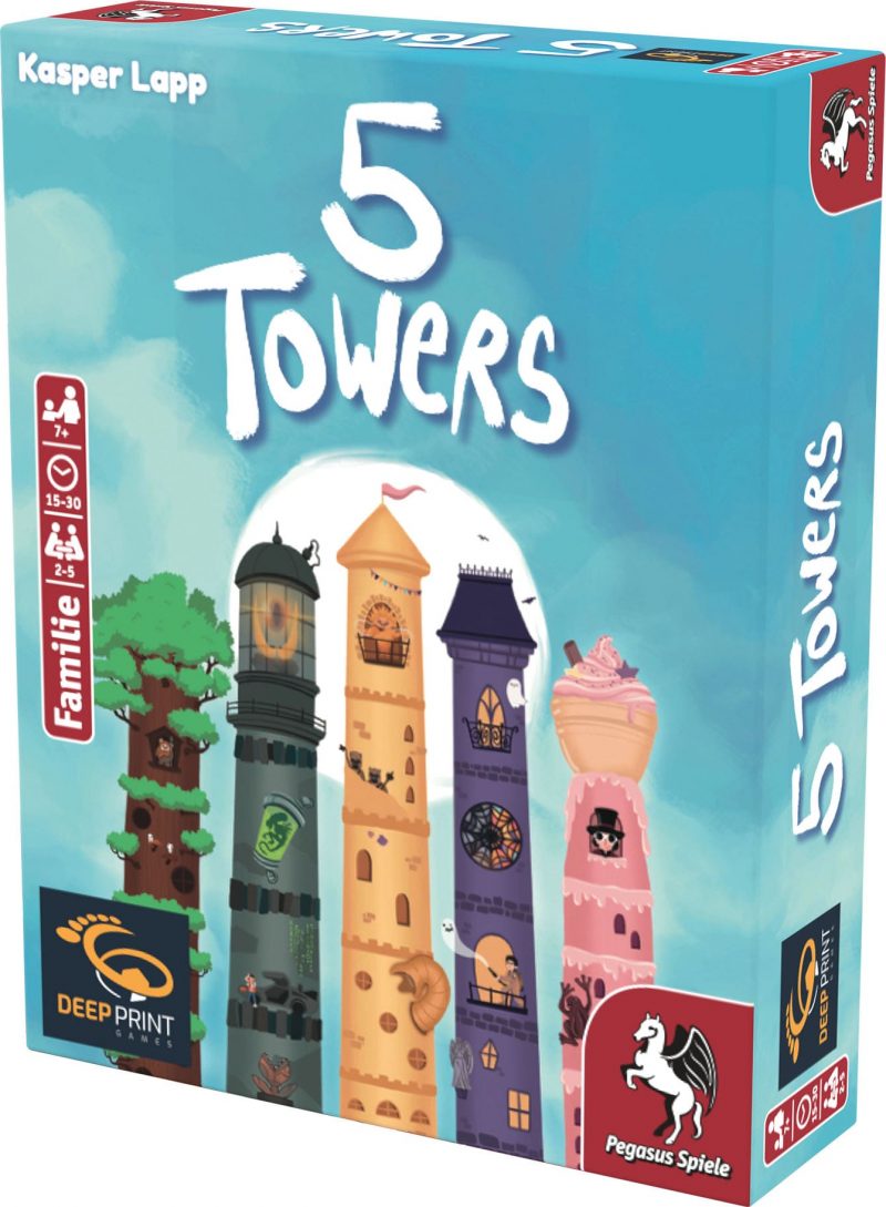 Pegasus Spiele & Deep Print Games: 5 Towers (Deutsch) (57814G)