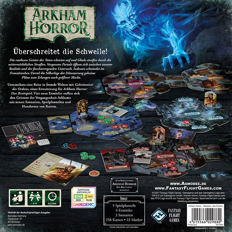 Fantasy Flight Games: Arkham Horror 3. Edition – Geheimnisse des Ordens Erweiterung (Deutsch) FFGD1040