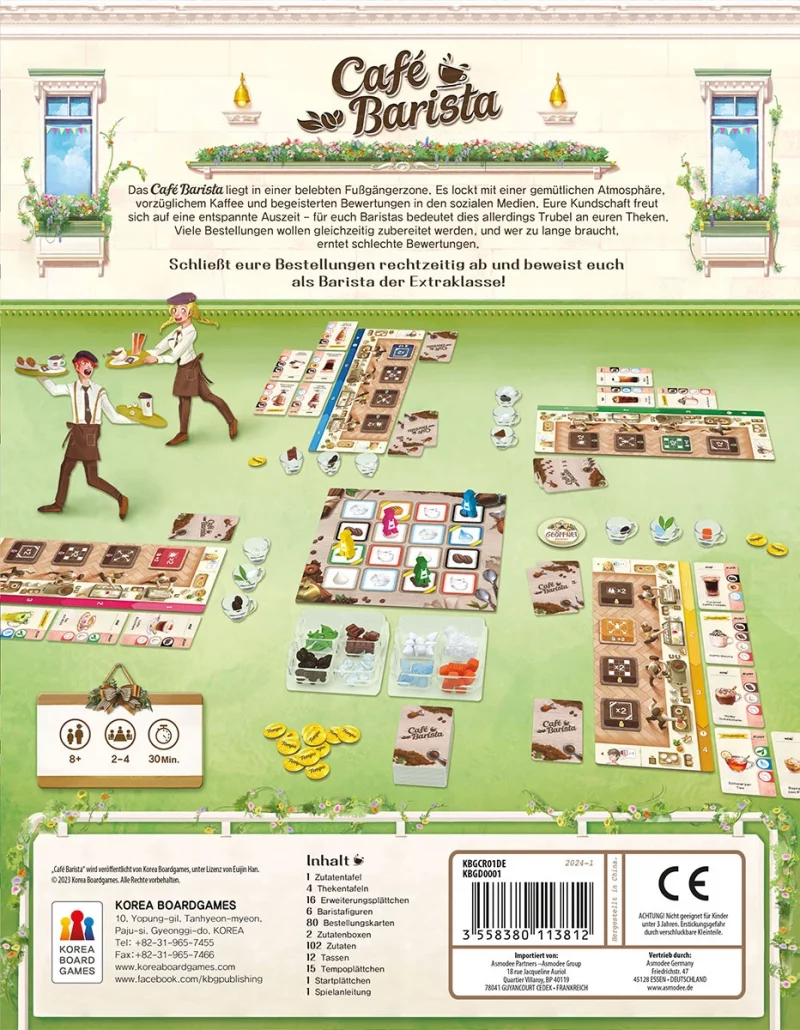 Korea Boardgames: Café Barista (Deutsch)