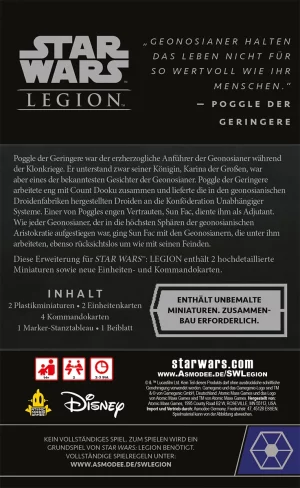 Atomic Mass Games: Star Wars – Legion – Separatistenallianz - Sun Fac & Poggle der Geringere Erweiterung (Deutsch)