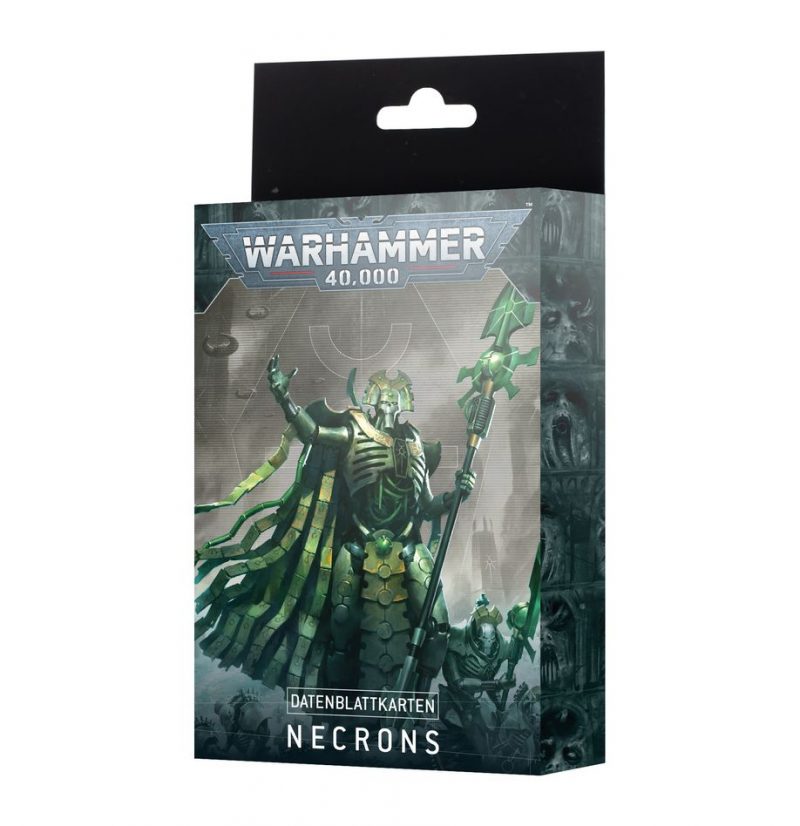 Games Workshop: Warhammer 40000 – Necrons - Datenblattkarten Necrons (Deutsch)