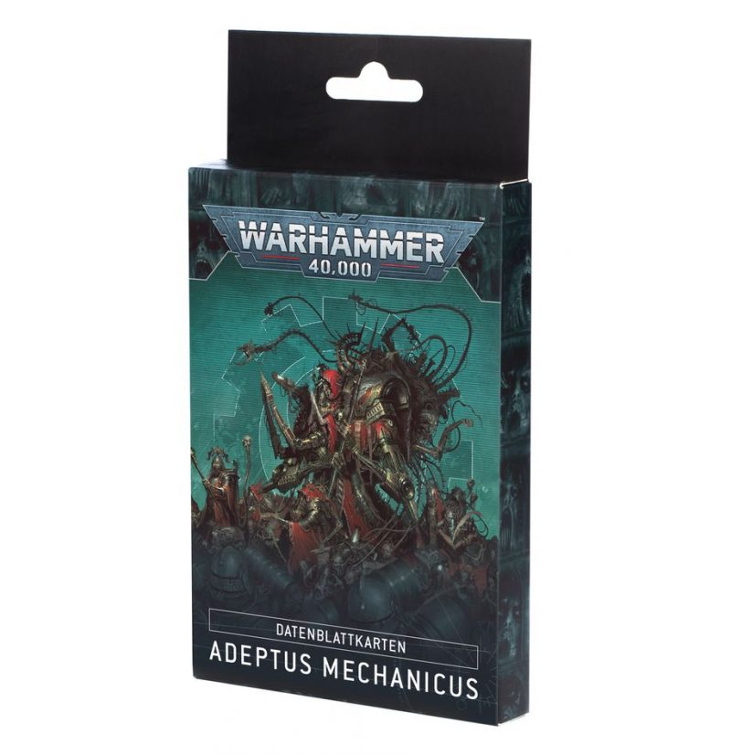 Games Workshop: Warhammer 40000 – Adeptus Mechanicus - Datenblattkarten Adeptus Mechanicus (Deutsch)