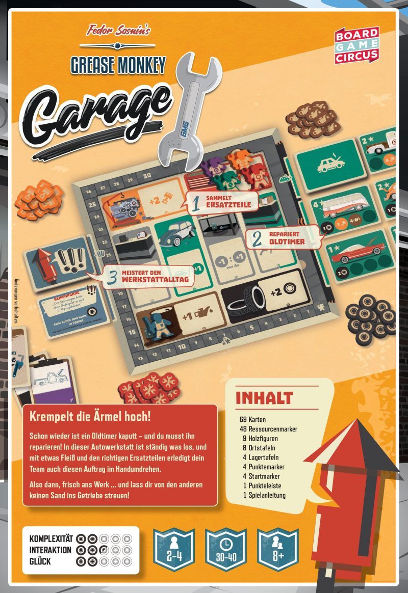 Board Game Circus: Grease Monkey Garage (Deutsch) (BGC19560)