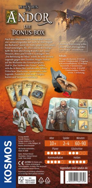 Kosmos Spiele: Die Legenden von Andor – Die Bonus-Box (Deutsch) (FKS6843580)