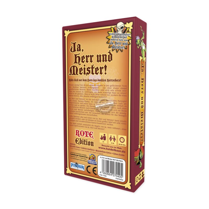 Pendragon Games: Ja, Herr und Meister! Rote Edition (Deutsch)
