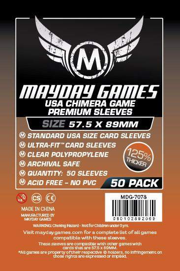 Mayday: Premium USA Chimera Game Sleeves 57,5 x 89 mm (50 Stck) (7078)