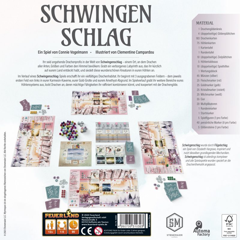 Feuerland Spiele: Schwingenschlag (Deutsch) (1378-1784)