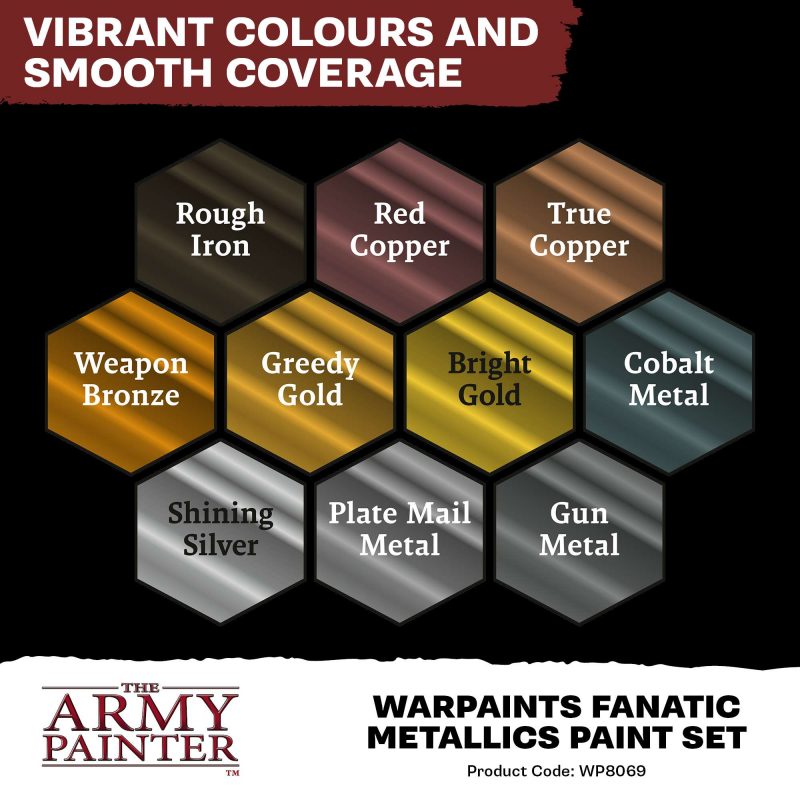 The Army Painter: Warpaints Fanatic – Metallics Set (APWPF8069)