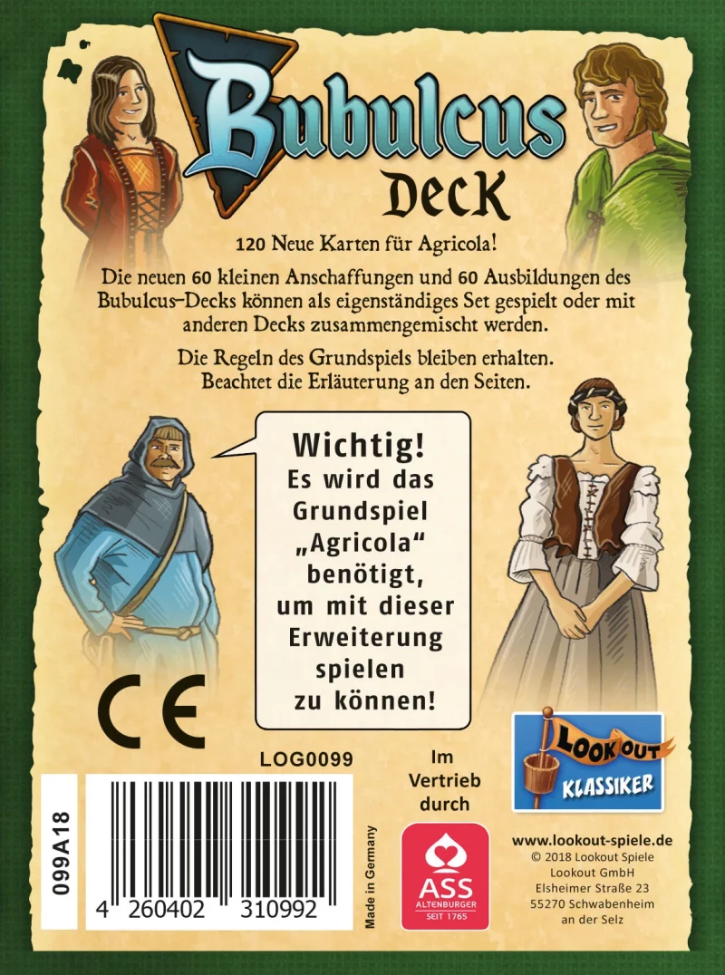 Lookout Games: Agricola – Bubulcus-Deck Erweiterung (Deutsch) (LOOD0033)