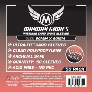 Mayday: Premium Medium Square Card Sleeves 80 x 80 mm (50 Stck) (7145)
