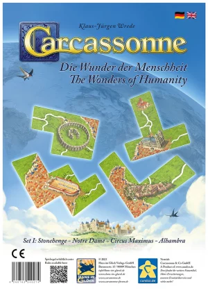 Hans im Glück: Carcassonne – Die Wunder der Menschheit Erweiterung (Deutsch) (HIGD0126)