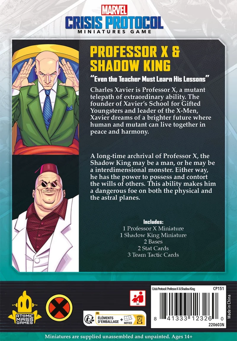 Atomic Mass Games: Marvel Crisis Protocol – Professor X & Shadow King (DE) (AMGD2107)