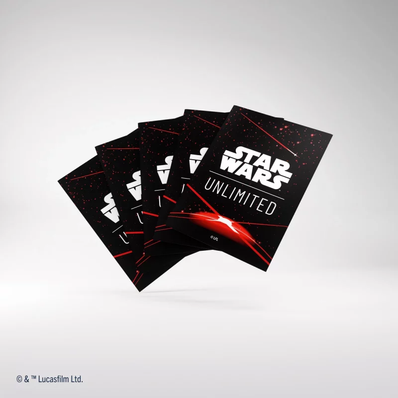 Gamegenic: Star Wars – Unlimited Art Sleeves – Double Sleeving Pack – Space Red (GGS15036)