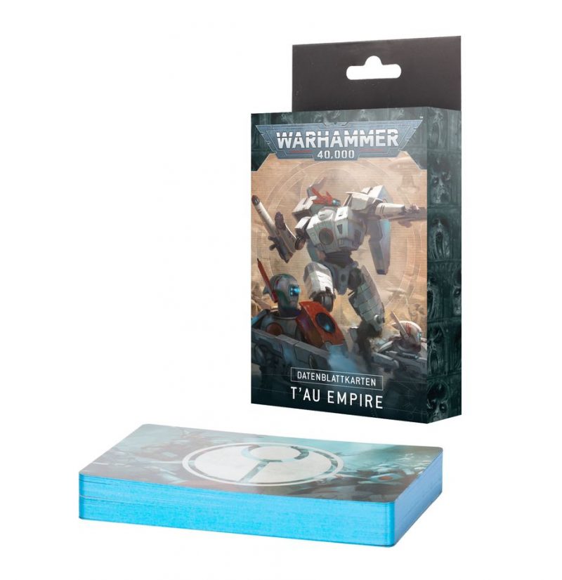 Games Workshop: Warhammer 40000 – Tau 40K - Datenblattkarten T'au Empire (DE) (56-02)