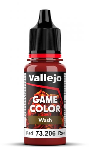 Acrylicos Vallejo: Game Color Washes – Red Wash – 18 ml (73206)