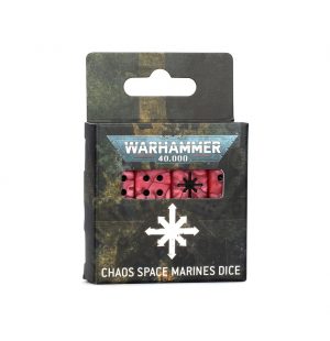 Games Workshop: Warhammer 40000 – Chaos Space Marines – Würfelset der Chaos Space Marines (DE) (86-62)