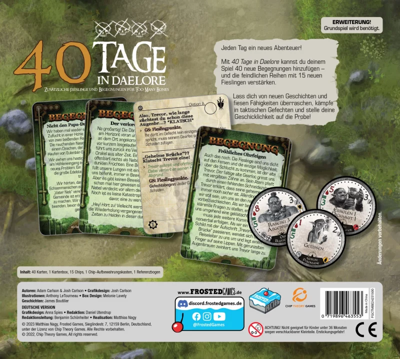 Frosted Games: Too Many Bones (2. Auflage) – 40 Tage in Daelore (DE) (127-FG-2-E1006)