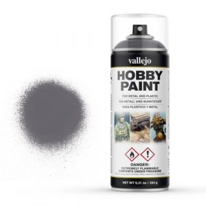 Acrylicos Vallejo: Hobby Paint Spray Primer – Premium – Gunmetal 400ml (28031)