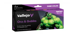 Acrylicos Vallejo: Game Color Farbsets – Orcs & Goblins Set – 8 x 18 ml (72192)