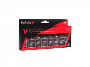 Acrylicos Vallejo: Game Color Farbsets – Metallic Colors Set – 8 x 18 ml (72303)