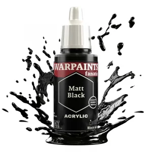 The Army Painter: Warpaints Fanatic White / Grey / Black – Matt Black (WP3001P)