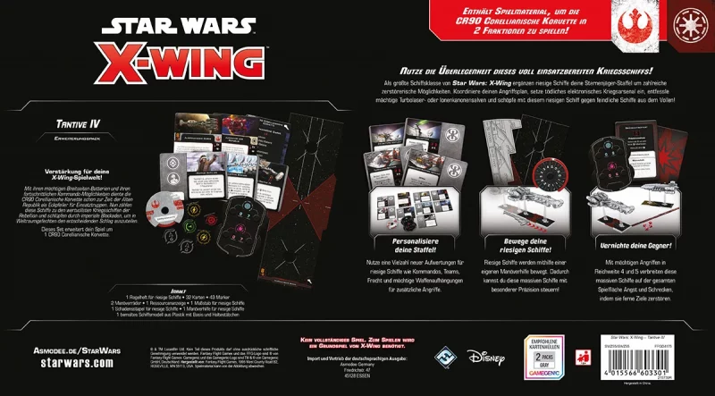 Atomic Mass Games: Star Wars X-Wing 2. Edition – Rebellenallianz – Tantive IV (DE) (FFGD4175)