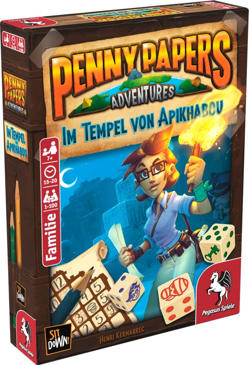 Pegasus Spiele: Penny Papers Adventures – Im Tempel von Apikhabou (DE) (17650G)