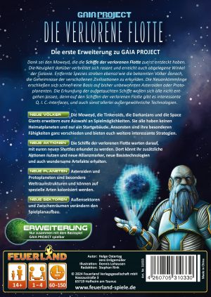 Feuerland Spiele: Gaia Project – Die verlorene Flotte (DE) (1378-1851)
