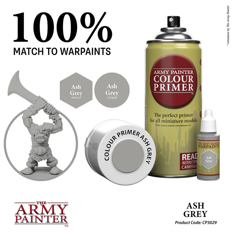 The Army Painter: Color Primer – Grundierung – Ash Grey 400 ml (CP3029S)