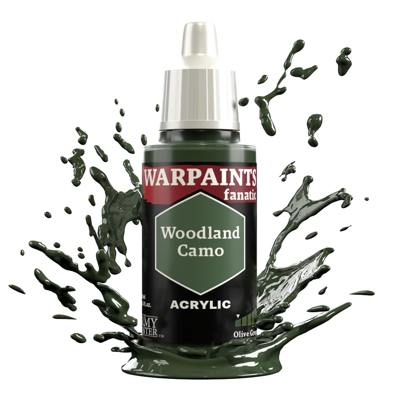 The Army Painter: Warpaints Fanatic Green – Woodland Camo (WP3067P)